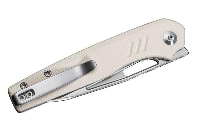 Image for Civivi Guile C24062B-3 Satin 14C28N, Ivory G10, pocket knife, Shawn Ashmore design