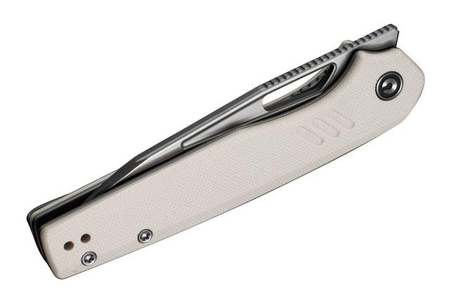 Image for Civivi Guile C24062B-3 Satin 14C28N, Ivory G10, pocket knife, Shawn Ashmore design