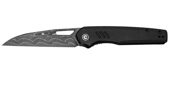 Image for Civivi Guile C24062B-DS1 Damascus, Black Micarta, pocket knife, Shawn Ashmore design