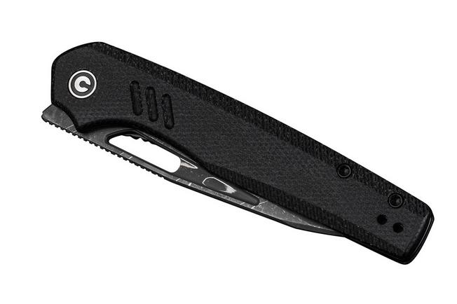 Image for Civivi Guile C24062B-DS1 Damascus, Black Micarta, pocket knife, Shawn Ashmore design