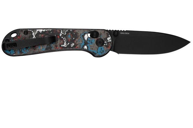 Afbeelding voor Civivi Elementum Crossbar Lock C24063B-1, 12th Anniversary Limited Edition, Blackwashed CPM S35VN, Nebula FatCarbon zakmes