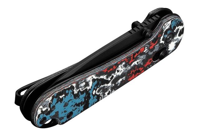 Afbeelding voor Civivi Elementum Crossbar Lock C24063B-1, 12th Anniversary Limited Edition, Blackwashed CPM S35VN, Nebula FatCarbon zakmes