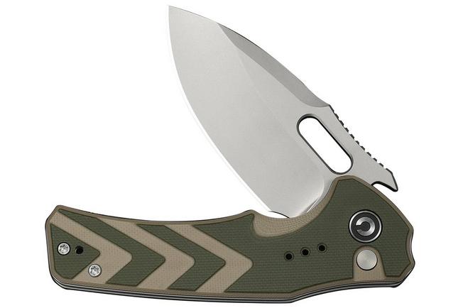 Obraz dla Nóż składany Civivi Vexron C24066-2 Stonewashed 14C28N, Green & Tan G10