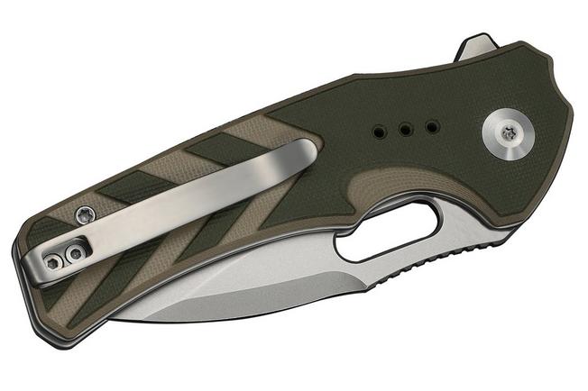 Obraz dla Nóż składany Civivi Vexron C24066-2 Stonewashed 14C28N, Green & Tan G10