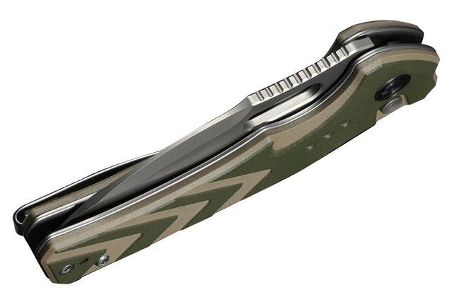 Obraz dla Nóż składany Civivi Vexron C24066-2 Stonewashed 14C28N, Green & Tan G10