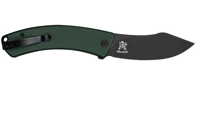 Afbeelding voor Civivi Outlaw Muk C24079-3 Blackwashed 14C28N, Green G10, zakmes