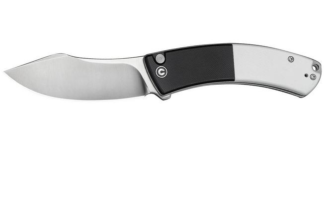 Afbeelding voor Civivi Outlaw Muk C24079-4 Satin 14C28N, Black & White G10, zakmes