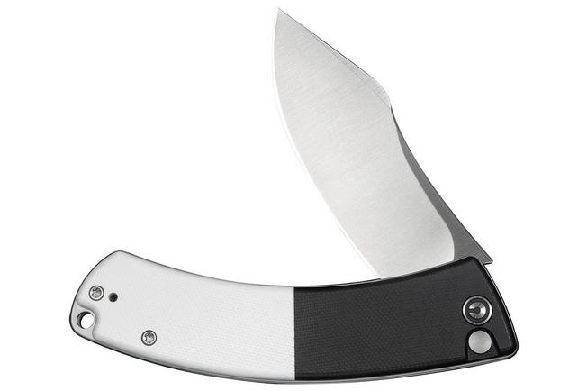 Afbeelding voor Civivi Outlaw Muk C24079-4 Satin 14C28N, Black & White G10, zakmes