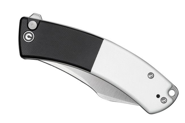 Afbeelding voor Civivi Outlaw Muk C24079-4 Satin 14C28N, Black & White G10, zakmes