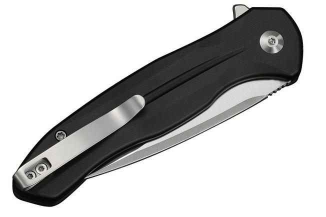 Image for Civivi Button Lock Kitefin C24091-1 Satin 14C28N, Black Aluminium, pocket knife