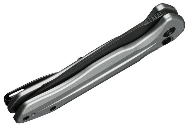 Image for Civivi Button Lock Kitefin C24091-2 Blackwashed 14C28N, Silver Aluminium, pocket knife