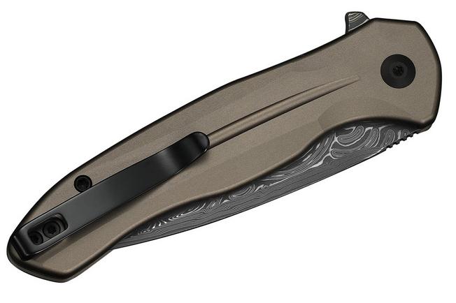 Image for Civivi Button Lock Kitefin C24091-DS1 Damascus, Brownish Gray Aluminium, pocket knife