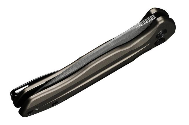 Image for Civivi Button Lock Kitefin C24091-DS1 Damascus, Brownish Gray Aluminium, pocket knife