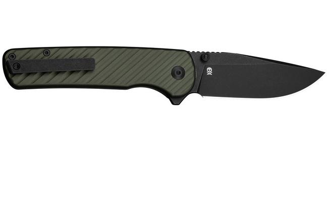 Immagine per Civivi Iron Tide C25011-2, Blackwashed 14C28N, Forest Green Aluminum, coltello  da tasca, design di Pete's Pirate Life