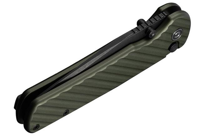 Immagine per Civivi Iron Tide C25011-2, Blackwashed 14C28N, Forest Green Aluminum, coltello  da tasca, design di Pete's Pirate Life