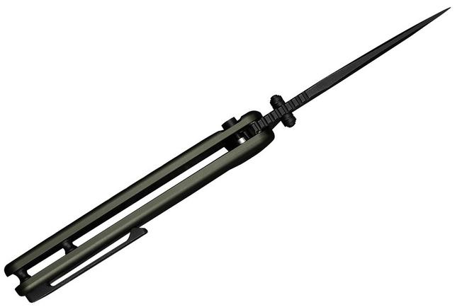 Immagine per Civivi Iron Tide C25011-2, Blackwashed 14C28N, Forest Green Aluminum, coltello  da tasca, design di Pete's Pirate Life