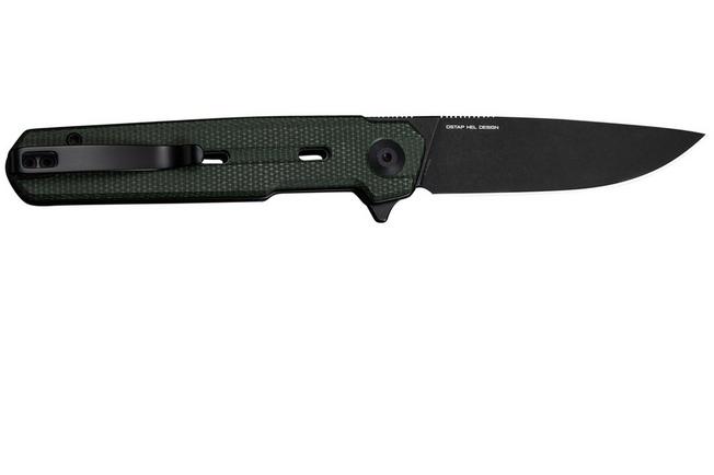 Bild für Civivi Navo C25015A-2 Blackwashed Nitro-V, Green Micarta, Taschenmesser, Ostap Hel Design