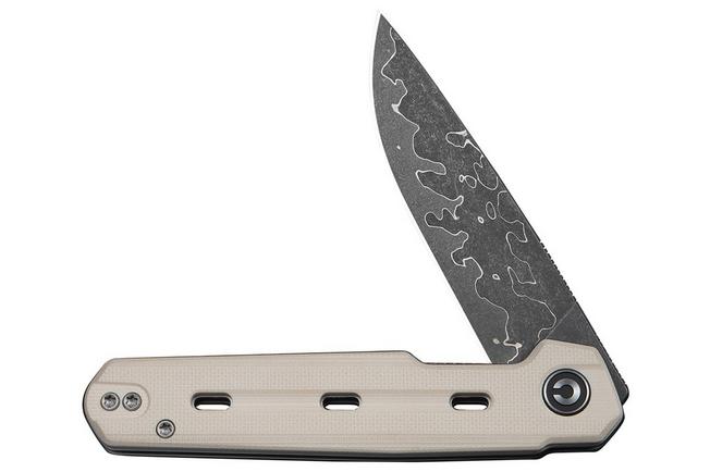 Bild für Civivi Navo C25015A-DS1 Damascus, Ivory G10, Taschenmesser, Ostap Hel Design