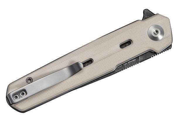 Bild für Civivi Navo C25015A-DS1 Damascus, Ivory G10, Taschenmesser, Ostap Hel Design