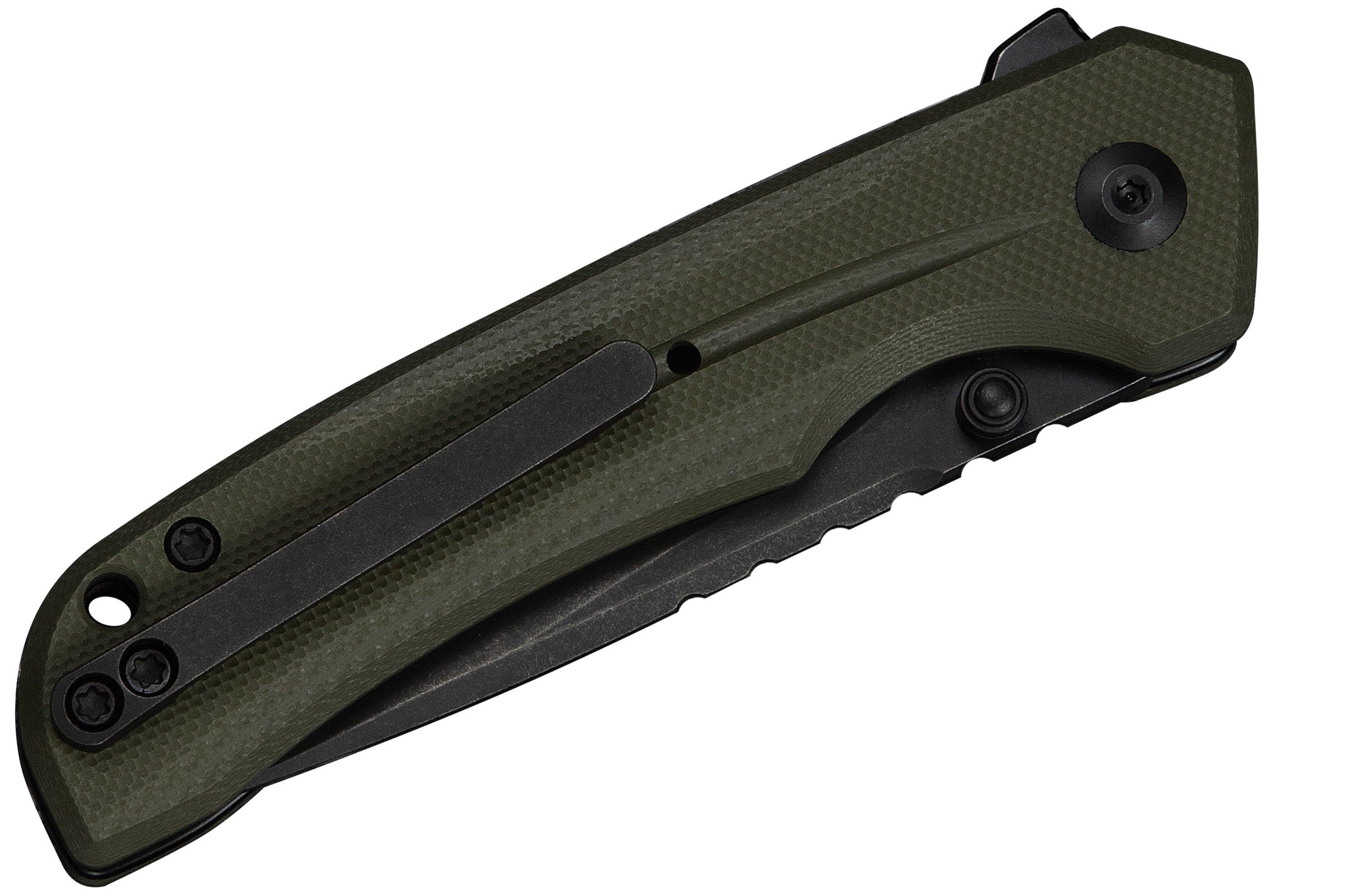 Civivi Tarask C25023C-2, Blackwashed Nitro-V, OD Green G10, couteau de ...