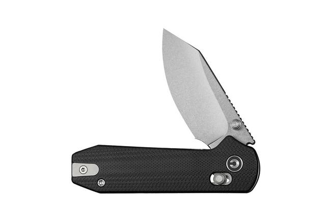 Afbeelding voor Civivi Lil Yonder C25025B-1, Stonewashed 14C28N, Black G10 zakmes, Zac Whitmore design