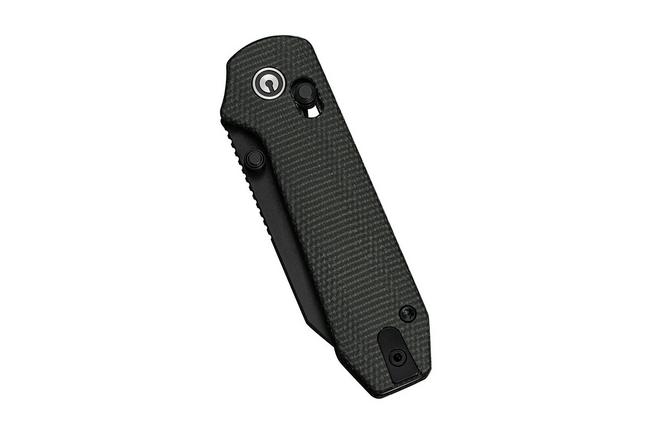 Afbeelding voor Civivi Lil Yonder C25025B-2, Blackwashed 14C28N, Dark Green Canvas Micarta zakmes, Zac Whitmore design
