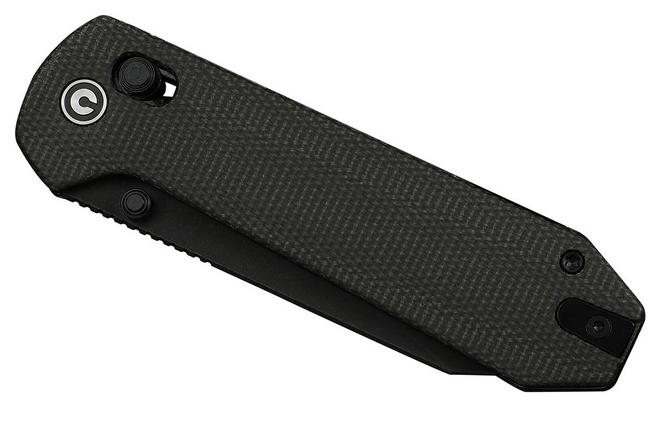 Bild für Civivi Over Yonder C25027-1, Blackwashed 14C28N, Dark Green Canvas Micarta Taschenmesser, Zac Whitmore Design