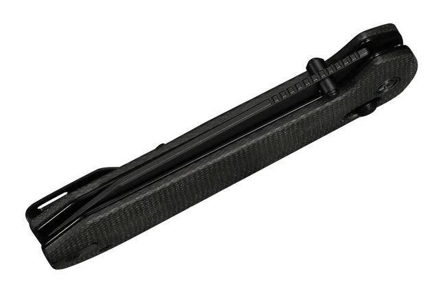 Bild für Civivi Over Yonder C25027-1, Blackwashed 14C28N, Dark Green Canvas Micarta Taschenmesser, Zac Whitmore Design