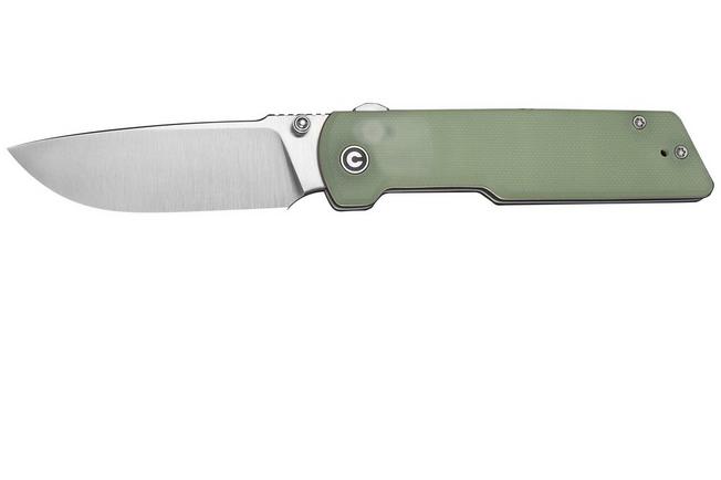 Image for Civivi Zygon C25035-1, Satin Nitro-V,  Blue Glow In The Dark Natural G10 pocket knife
