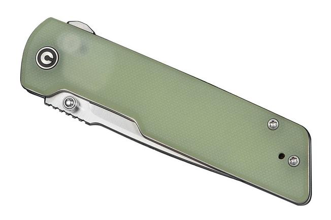 Image for Civivi Zygon C25035-1, Satin Nitro-V,  Blue Glow In The Dark Natural G10 pocket knife