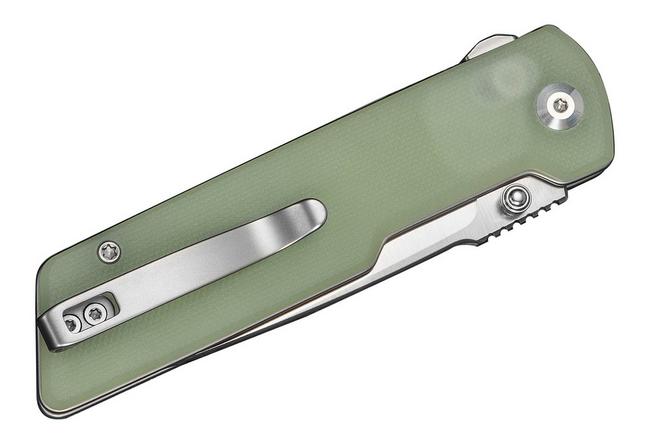 Image for Civivi Zygon C25035-1, Satin Nitro-V,  Blue Glow In The Dark Natural G10 pocket knife