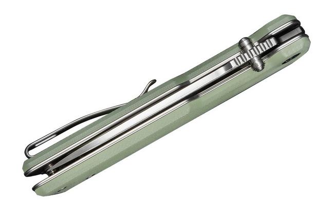 Image for Civivi Zygon C25035-1, Satin Nitro-V,  Blue Glow In The Dark Natural G10 pocket knife