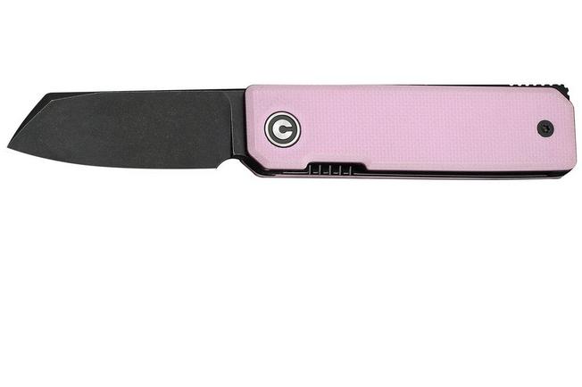 Bild für Civivi Kukei C25036-1, Blackwashed Nitro-V, Powder Pink G10 Taschenmesser, Tashi Bharucha Design