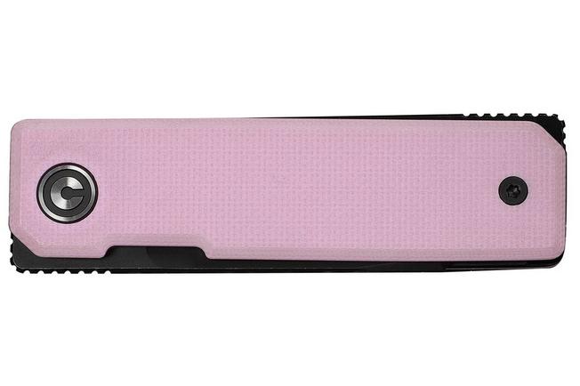 Bild für Civivi Kukei C25036-1, Blackwashed Nitro-V, Powder Pink G10 Taschenmesser, Tashi Bharucha Design