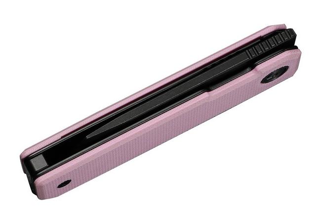 Bild für Civivi Kukei C25036-1, Blackwashed Nitro-V, Powder Pink G10 Taschenmesser, Tashi Bharucha Design