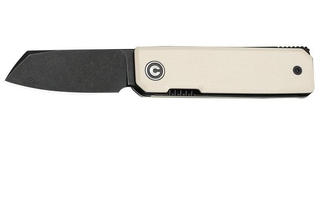 Afbeelding voor Civivi Kukei C25036-3, Blackwashed Nitro-V, Ivory G10 zakmes, Tashi Bharucha design