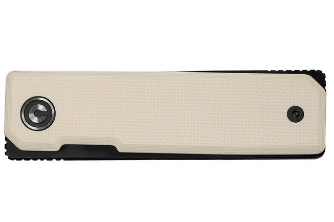 Afbeelding voor Civivi Kukei C25036-3, Blackwashed Nitro-V, Ivory G10 zakmes, Tashi Bharucha design