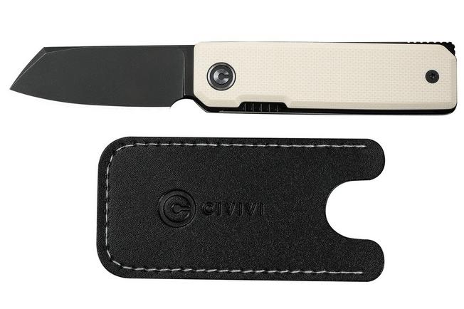 Afbeelding voor Civivi Kukei C25036-3, Blackwashed Nitro-V, Ivory G10 zakmes, Tashi Bharucha design