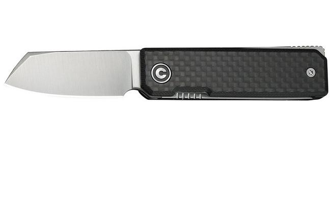 Afbeelding voor Civivi Kukei C25036-4, Satin Nitro-V, Black G10, Carbon Fiber Overlay zakmes, Tashi Bharucha