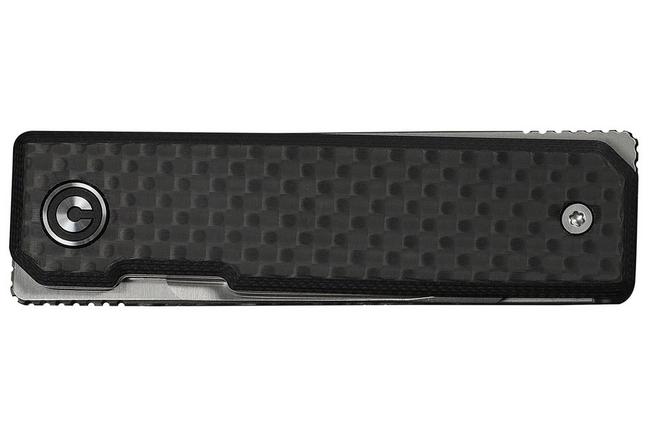 Afbeelding voor Civivi Kukei C25036-4, Satin Nitro-V, Black G10, Carbon Fiber Overlay zakmes, Tashi Bharucha