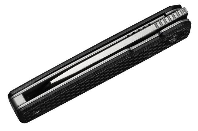 Afbeelding voor Civivi Kukei C25036-4, Satin Nitro-V, Black G10, Carbon Fiber Overlay zakmes, Tashi Bharucha