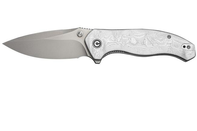 Image pour Civivi Vyrent C25037B-1 Stonewashed Nitro-X7, Silver Aluminium Foil G10, couteau de poche