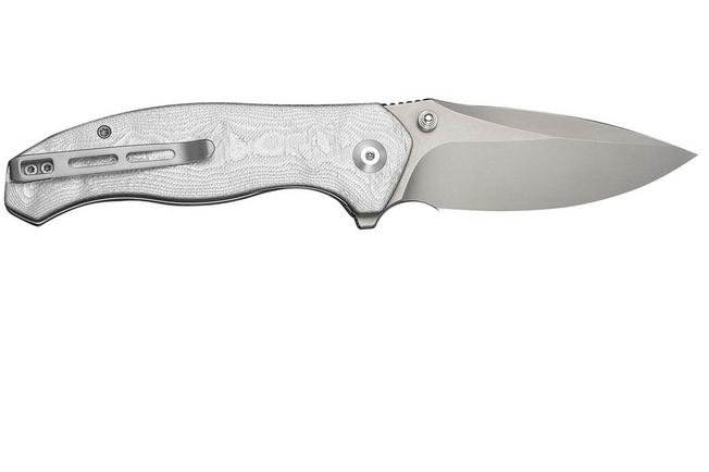 Image pour Civivi Vyrent C25037B-1 Stonewashed Nitro-X7, Silver Aluminium Foil G10, couteau de poche