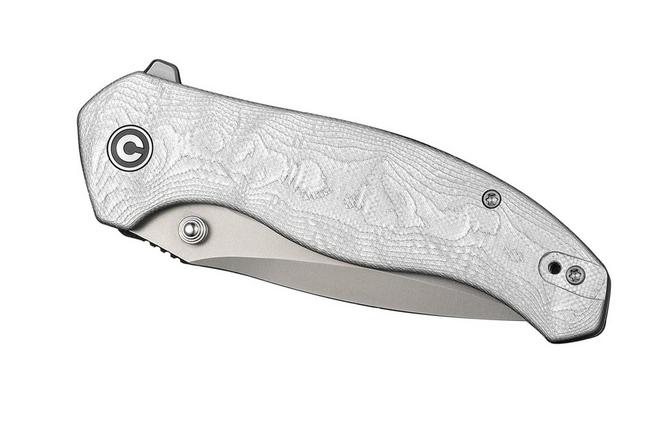 Image pour Civivi Vyrent C25037B-1 Stonewashed Nitro-X7, Silver Aluminium Foil G10, couteau de poche