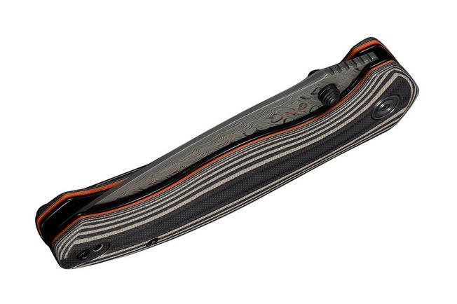 Image pour Civivi Vyrent C25037B-DS1 Damascus, Black Tan Orange G10, couteau de poche