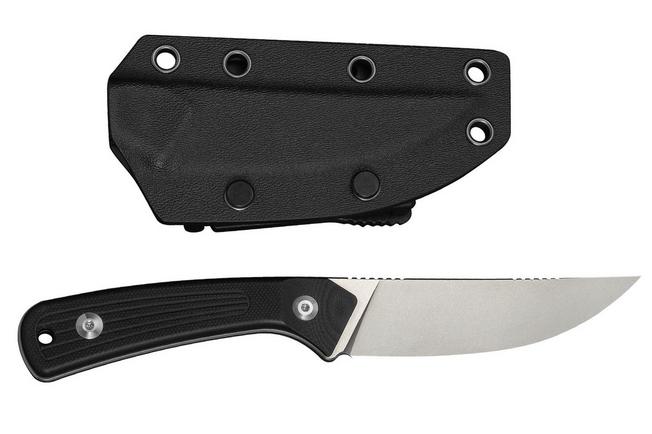 Image for Civivi Carveth C25040-1, Stonewashed AEB-L, Black G10, hunting knife