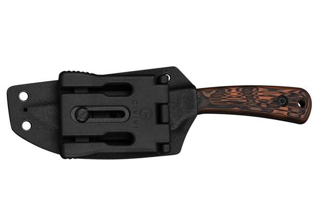 Image for Civivi Carveth C25040-2, Blackwashed AEB-L, Orange/Black G10, hunting knife