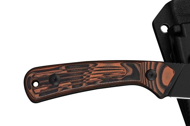 Image for Civivi Carveth C25040-2, Blackwashed AEB-L, Orange/Black G10, hunting knife