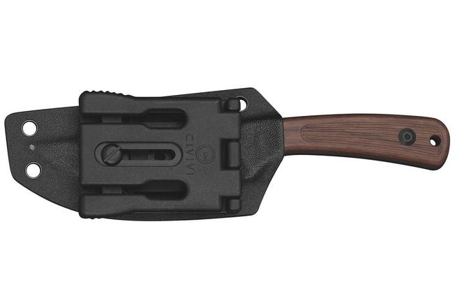 Image for Civivi Carveth C25040-3, Blackwashed AEB-L, Guibourtia Wood, hunting knife
