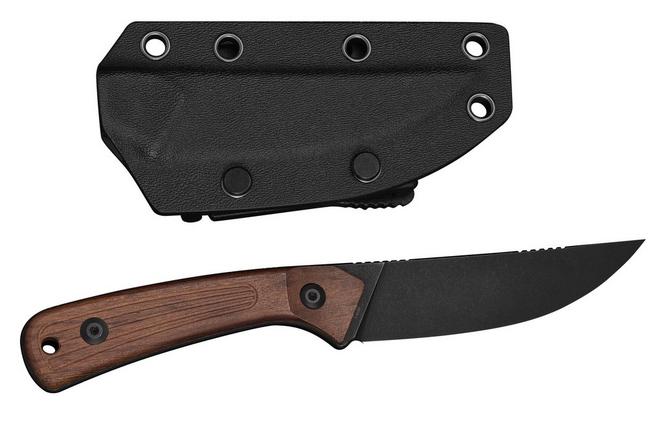 Image for Civivi Carveth C25040-3, Blackwashed AEB-L, Guibourtia Wood, hunting knife